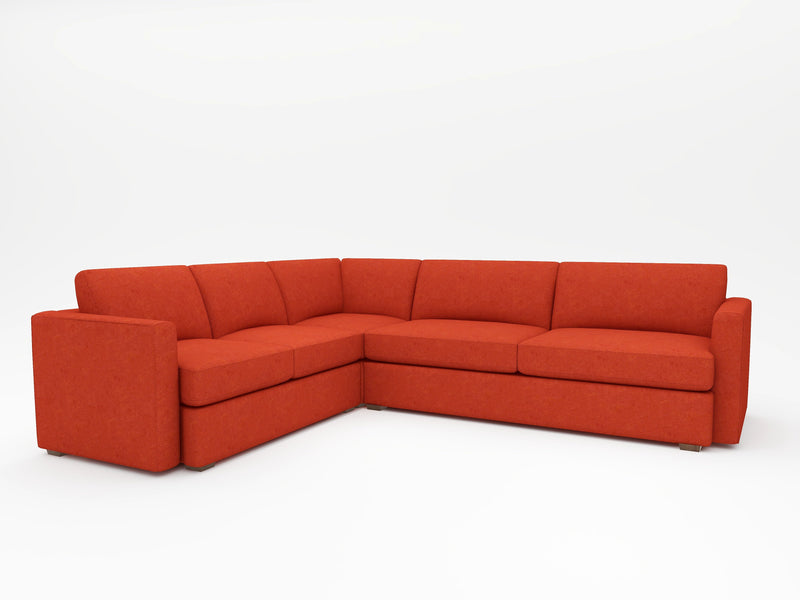 WhatARoom Furniture in the Bay Area makes custom sectionals with great colors like this coral option