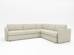 A medium linen upholstery chosen for a 100% custom sectional made in San Jose by WhatARoom Furntiure
