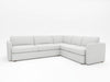 Cloud grey/white upholstery made custom for WhatARoom Sectionals & sofas Shown on custom piece