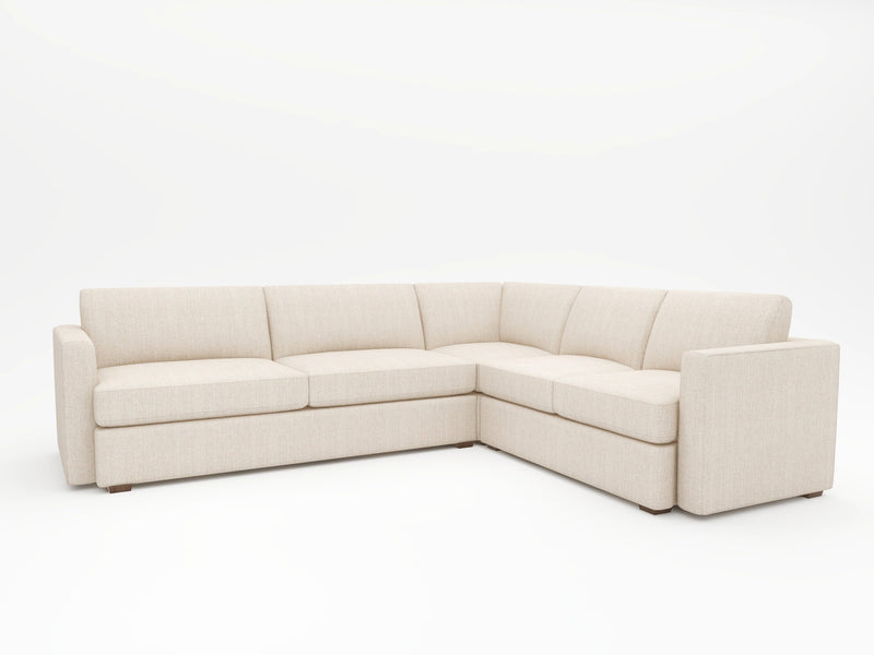 A brilliant monolithic contemporary sectional made custom