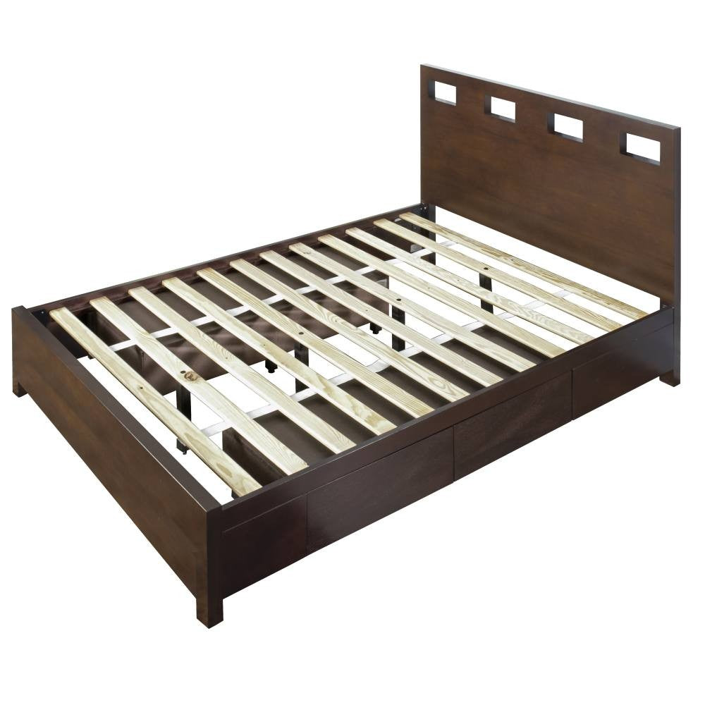Riva Platform Storage Bed in Espresso - What A Room