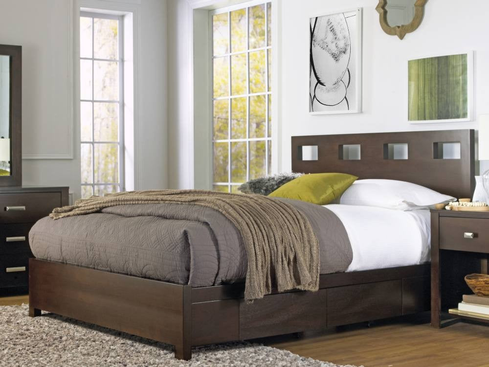 Riva Platform Storage Bed in Espresso - What A Room