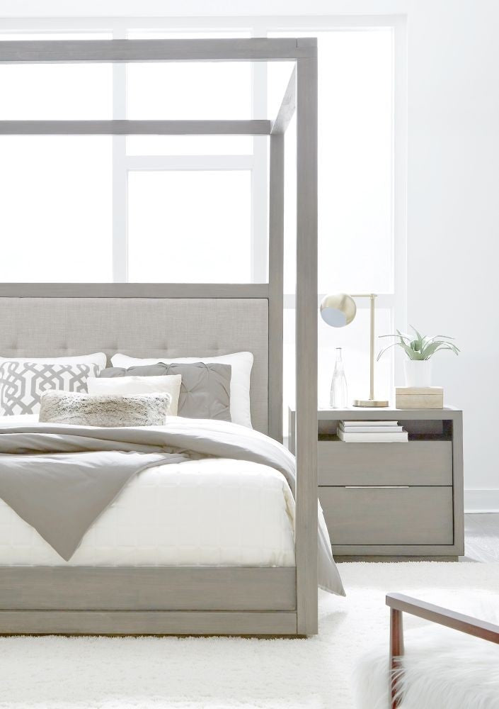 Oxford Canopy Bed in Mineral - What A Room