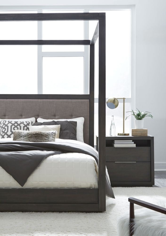 Oxford Canopy Bed in Dolphin - What A Room