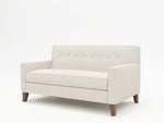 Custom short sofa in Mid Century modern style