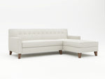 Front view right handed chaise on sofa - Custom