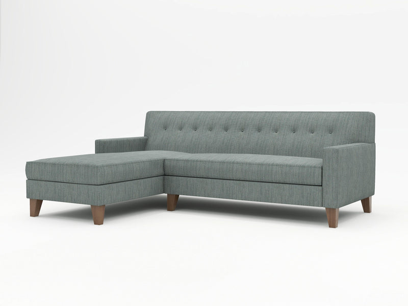WhatARoom Custom Sofa with Chaise in Grey