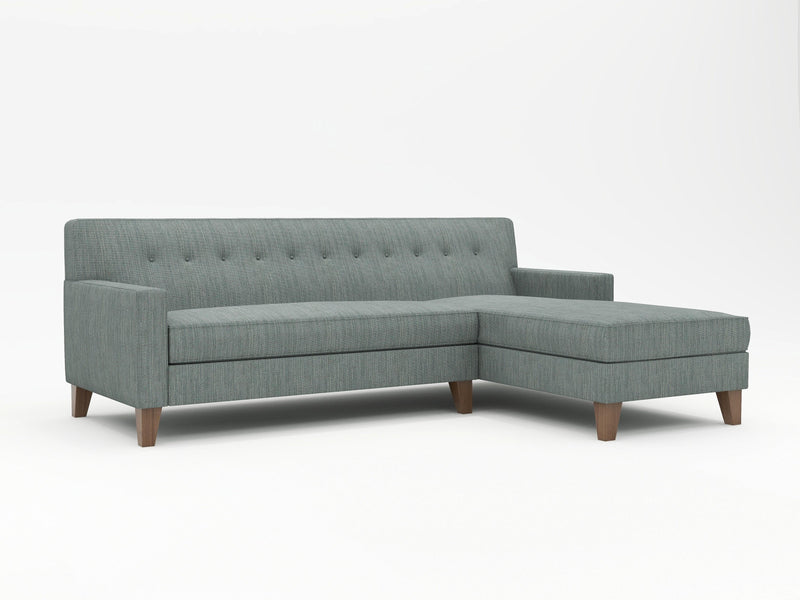 San Jose's WhatARoom makes custom chaise sofas like this one in grey