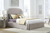 Laurel Upholsterd Skirted Storage Panel Bed in Wheat - What A Room
