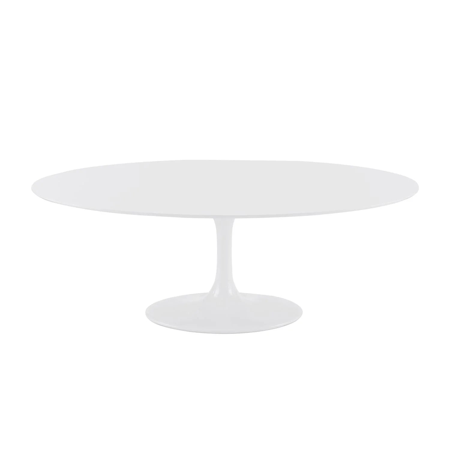 Astrid 79" Oval Dining Table in White - Modern - What A Room