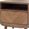 Piero KD Chevron Night Stand/ Side Table - What A Room