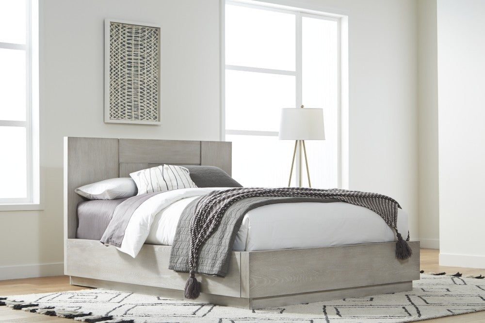 Destination Panel Bed in Cotton Grey - What A Room
