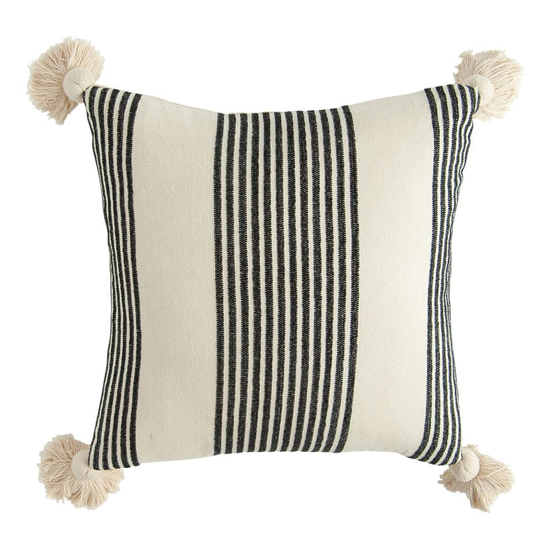 20" Rayon & Cotton Striped accent pillow sold in premium home furnishings store in North San Jose