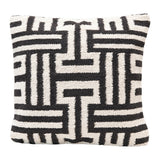 Beautiful B&W napped 20" Sq Cotton Pillow, - Available in our San Jose Showroom