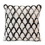 18" Sq Cotton Pillow, Black - What A Room