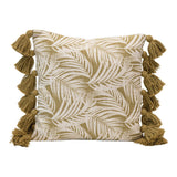Plantation vibes on this knotted 18" Sq Cotton Pillow at What A Room Furniture store in Bay Area