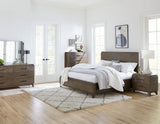Broderick Panel Bed in Wild Oats Brown - What A Room