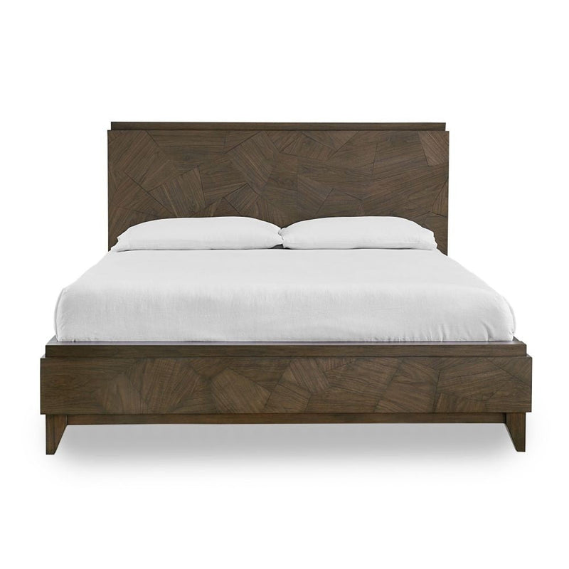 Broderick Panel Bed in Wild Oats Brown - What A Room