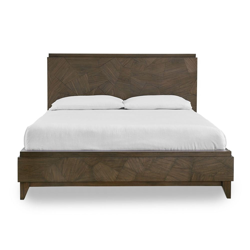 Broderick Panel Bed in Wild Oats Brown - What A Room