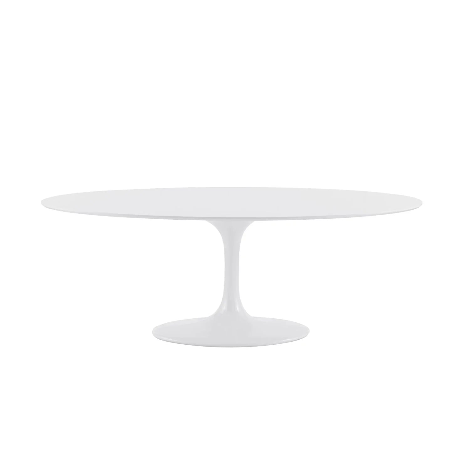 Astrid 79" Oval Dining Table in White - Modern - What A Room