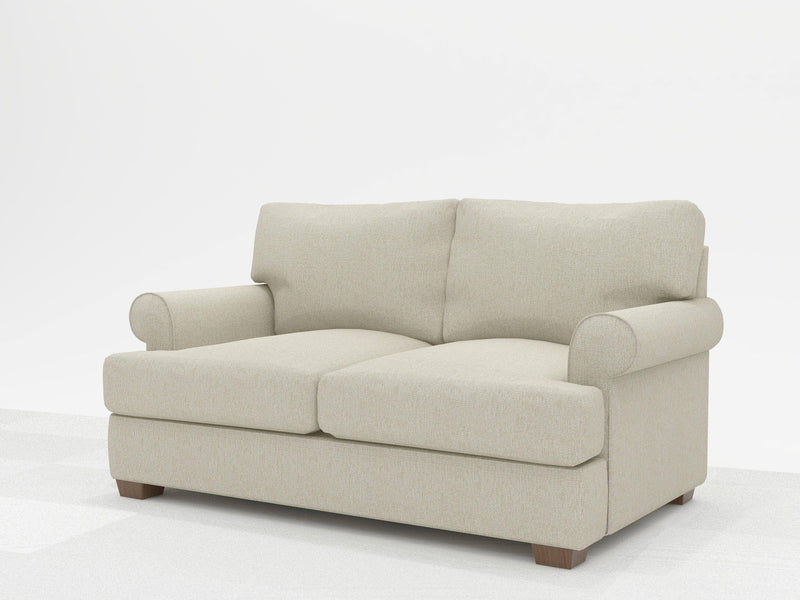 The comfort is opulent on this custom sofa, but the looks are traditional and comfortable