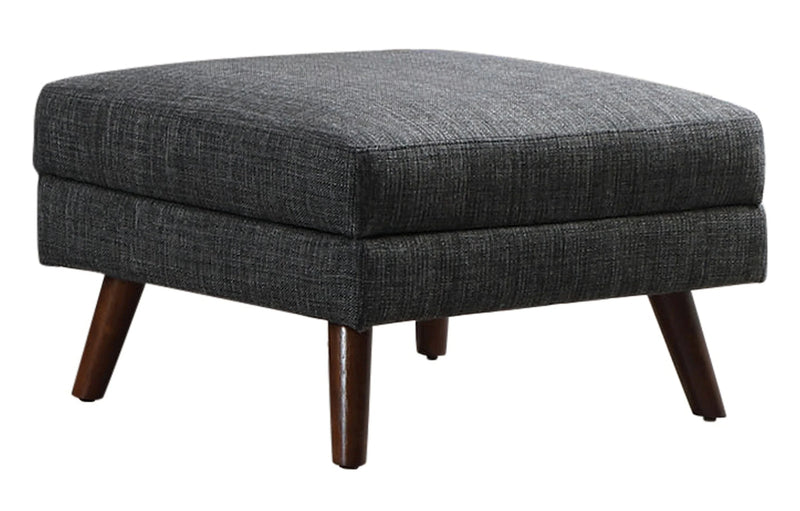 Churchill Rectangular Ottoman Dark Grey - WhatARoom Furniture