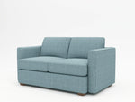 Get both modern & contemporary looks on this custom sofa/loveseat