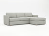 Right handed return for this medium grey chaise sectional