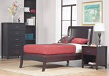 Nevis Low Profile Sleigh Bed in Espresso - What A Room