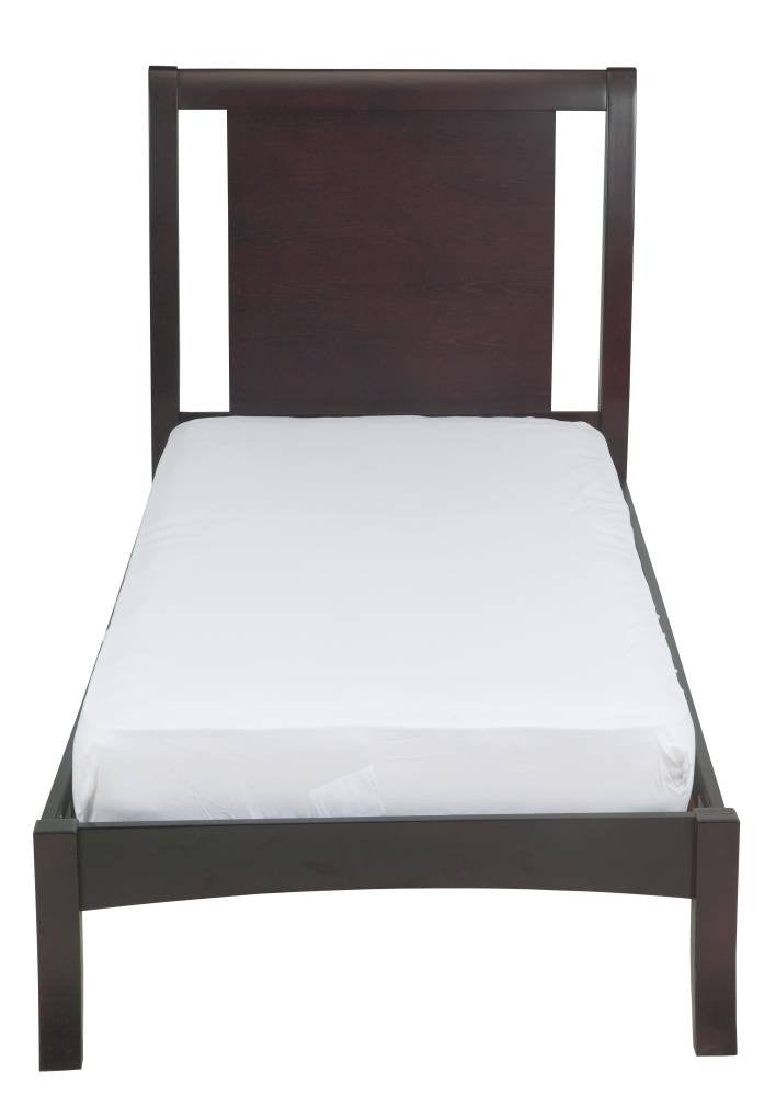 Nevis Low Profile Sleigh Bed in Espresso - What A Room