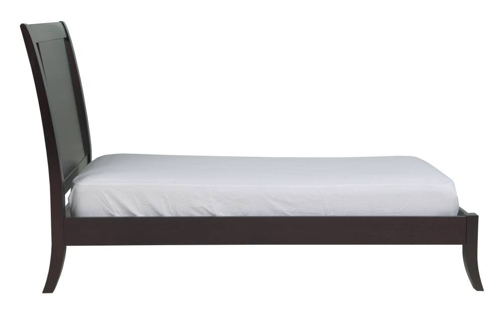 Nevis Low Profile Sleigh Bed in Espresso - What A Room