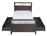 Nevis Platform Storage Bed in Espresso - What A Room
