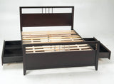 Nevis Platform Storage Bed in Espresso - What A Room