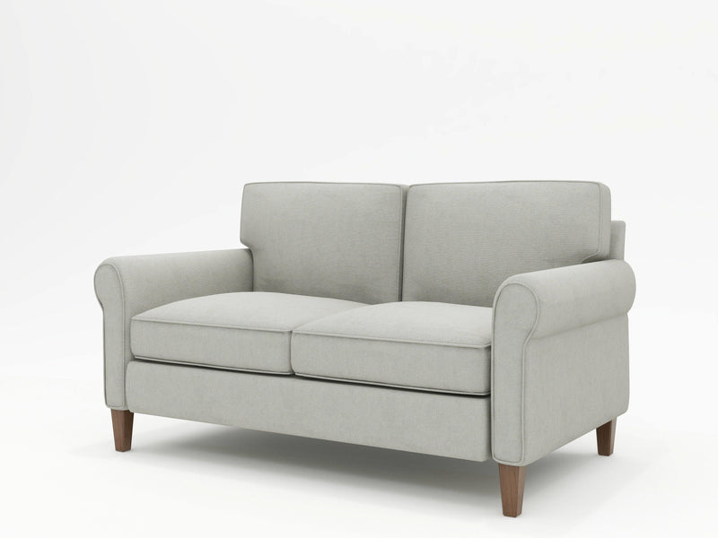 Custom sofas near you - including this Regency style upholstered loveseat - 100% custom made for you