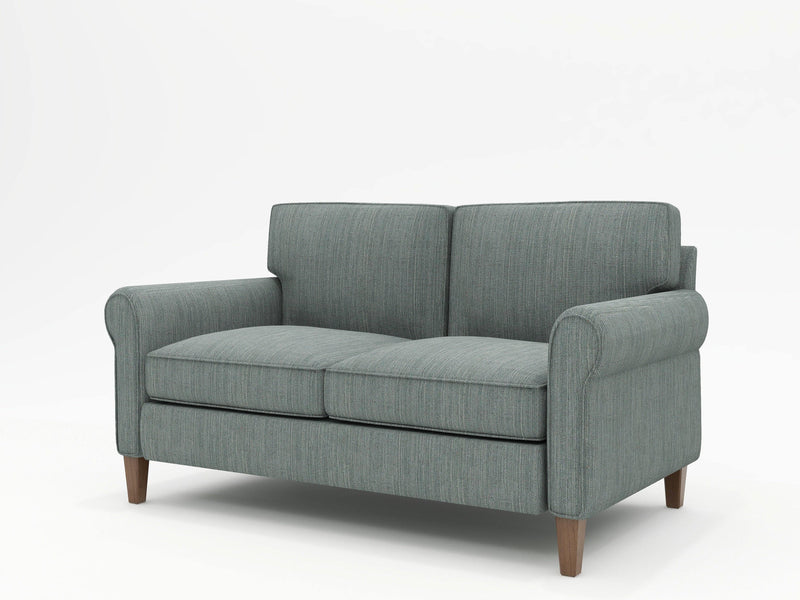 Simple and traditional classically styled custom sofa with 2-seat design