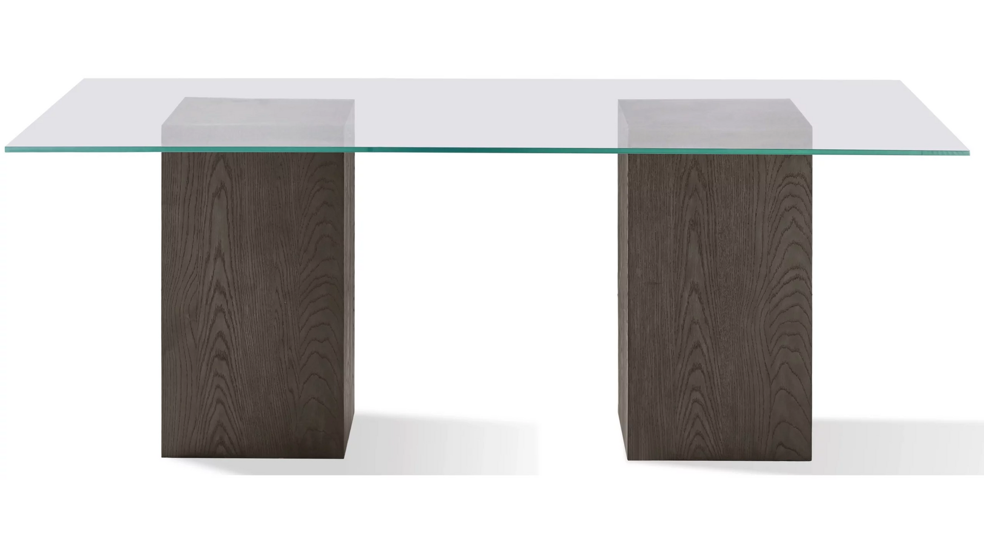 Modesto 80" Rectangular Dining Table with Glass Top - Modern - What A Room