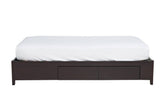 Simple Platform Storage Bed in Espresso - What A Room