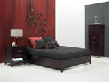 Simple Platform Storage Bed in Espresso - What A Room