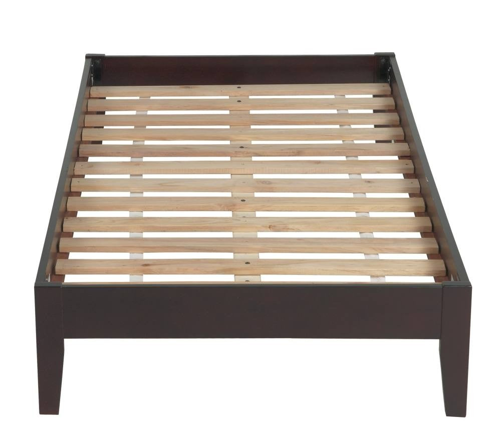 Nevis Simple Platform Bed in Espresso - What A Room