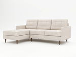 A pearl hint on this chaise sofa's upholstery