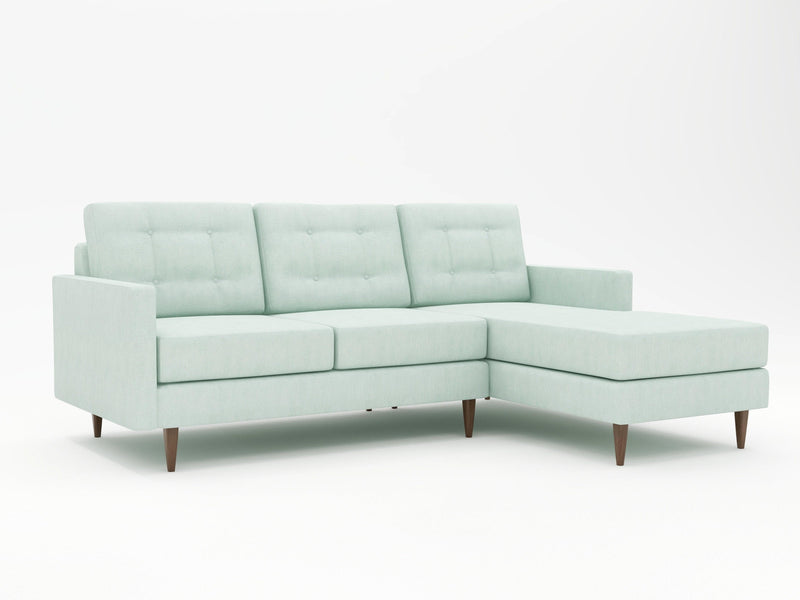 Cool breezy beach vibe from this retro styled chaise sofa