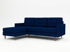 Medium sofa with a chaise return - dark blue