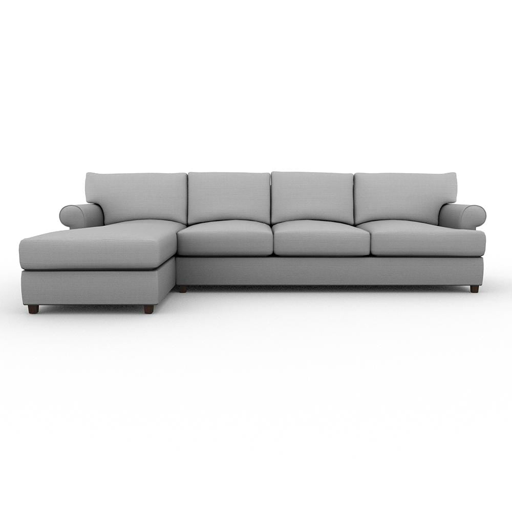Biscanye Round Arm Upholstered Sofa Chaise XL Sofa Chaise XL